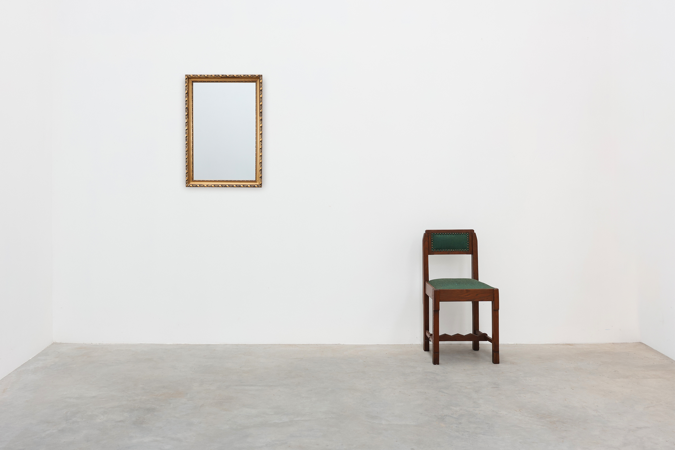 Neoclassical Giltwood Oak Mirror, Belgium, circa 1900thumbnail